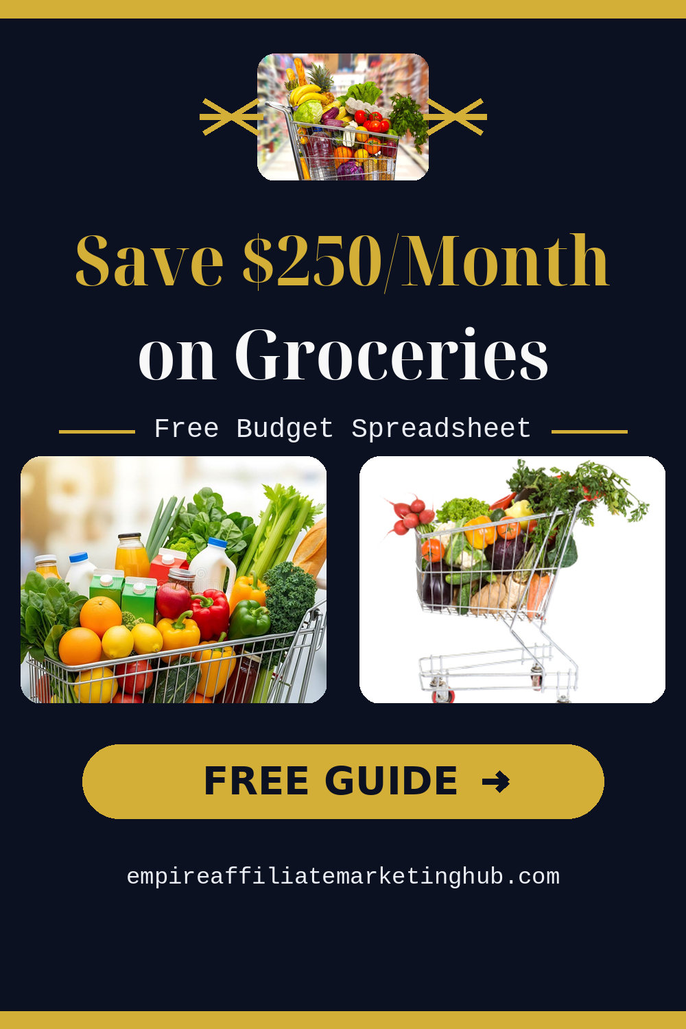 Save $250/Month on Groceries — Free Budget Spreadsheet